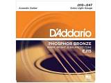 D'Addario EJ15 Phosphor Bronze - corde per chitarra acustica Extra Light, 10-47
