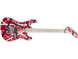EVH Striped Series 5150 MN Red, Black and White Stripes