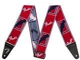 Fender Weighless 2" Mono Strap Red/White/Blue
