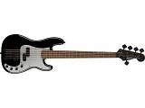 Squier by Fender Contemporary Active Precision Bass PH V LRL Silver Anodized Pickguard Black